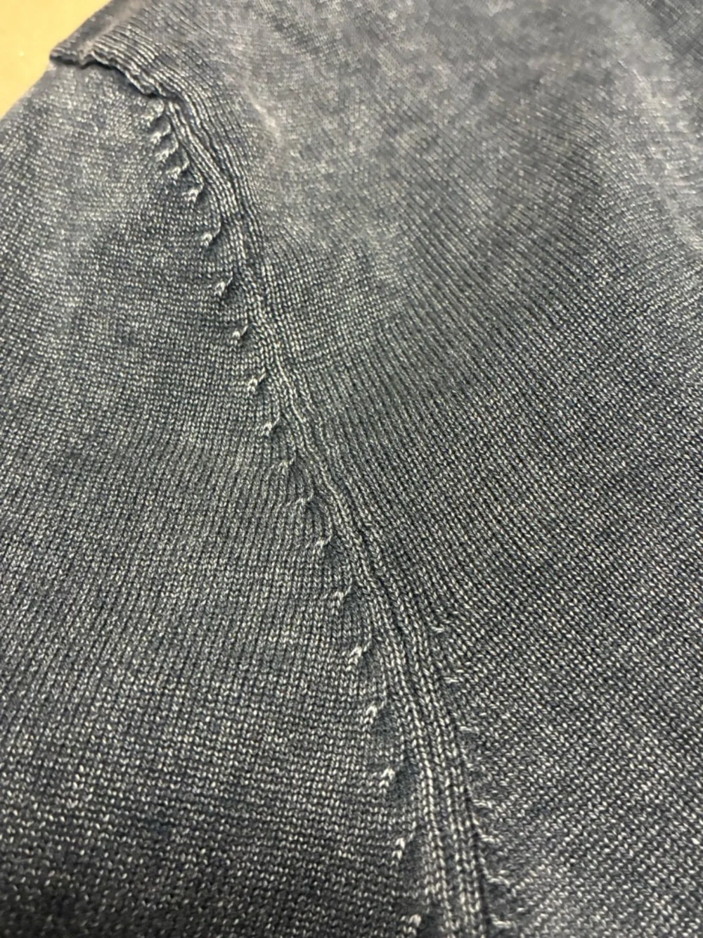 ZARA Ribbed mock Neck Long Sleeve shirt Hook & Eye Closure Gray Size Medium